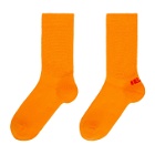 ERL Orange and Red Logo Socks