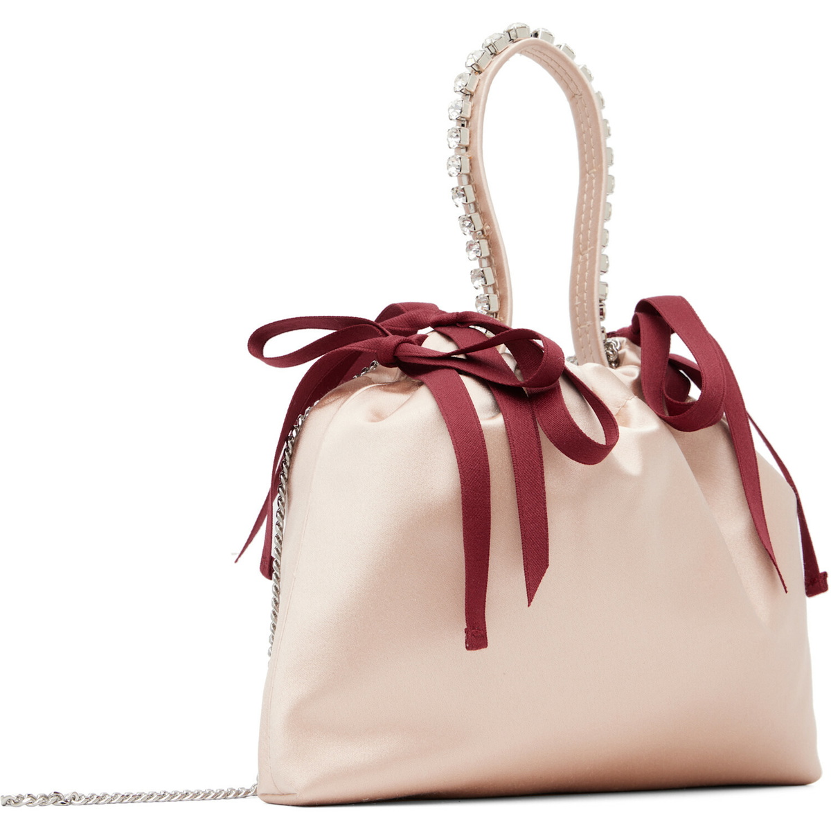 Jimmy Choo Pink Drawstring Mini Top Handle Bag