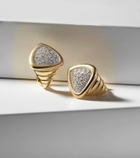 Marina B Trisola 18kt gold earrings with diamonds