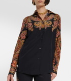 Etro Floral silk blouse