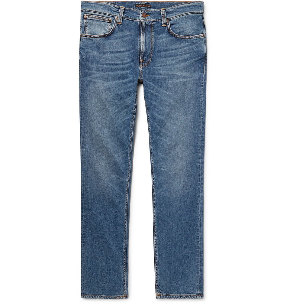 Nudie Jeans - Lean Dean Slim-Fit Organic Stretch-Denim Jeans - Blue Jeans Co