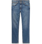 Nudie Jeans - Lean Dean Slim-Fit Organic Stretch-Denim Jeans - Blue