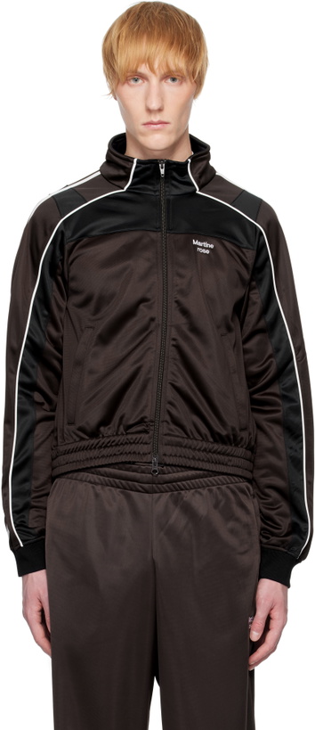 Photo: Martine Rose Brown Shrunken Track Jacket