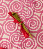 Lisa Corti Camelia Magenta Small cotton cushion