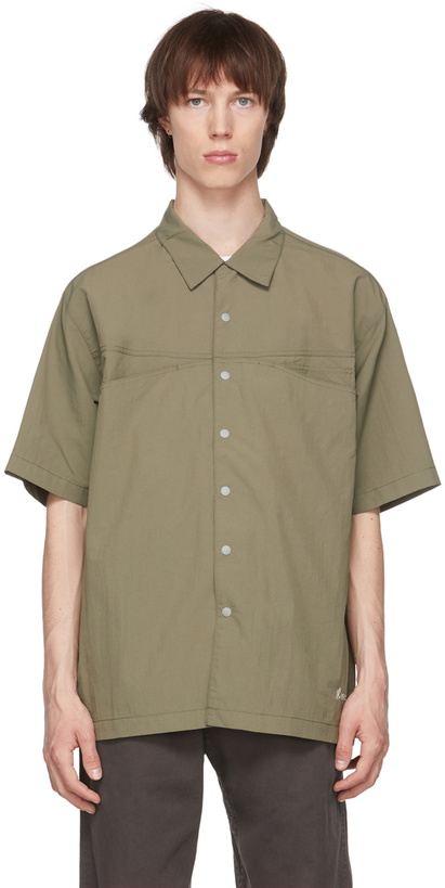 Photo: Gramicci Khaki Shell Camp Shirt