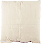 Luna Del Pinal Multicolor Mixed Lines Stretch Weave Floor Cushion