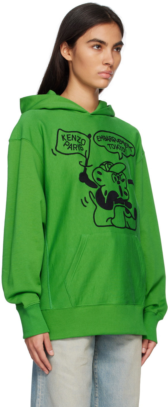 KENZO(ケンゾー) / BOKE BOY TRAVELS CLASSIC Kenzo Green Kenzo Paris Boke Boy Travels Hoodie Kenzo