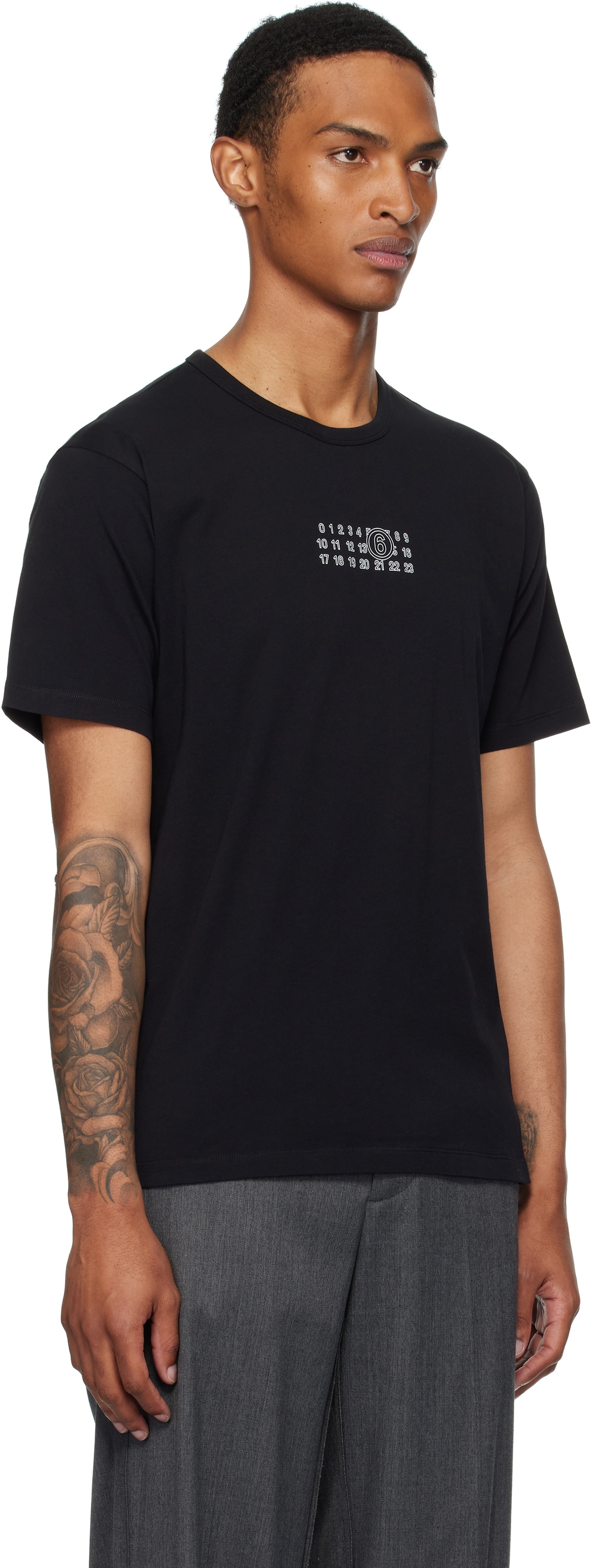 MM6 Maison Margiela Black Logo T-shirt MM6 Maison Margiela