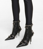 Balenciaga - Cagole leather ankle boots