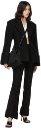 We11done Black Big Cuffs Jacket