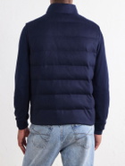 Eleventy - Reversible Padded Cashmere-Blend and Wool-Blend Gilet - Blue