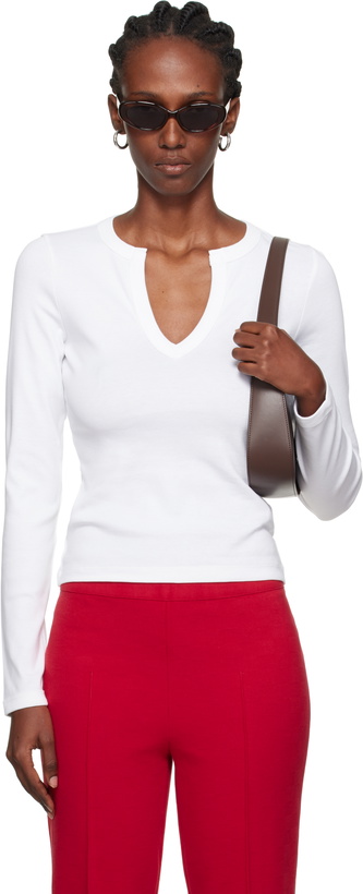 Photo: FLORE FLORE White Iman Longsleeve T-shirt