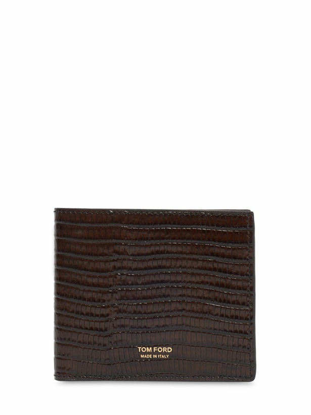 Photo: TOM FORD - Croc Embossed Leather Bifold Wallet