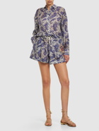 ZIMMERMANN - Devi Printed Relaxed Fit Silk Shorts