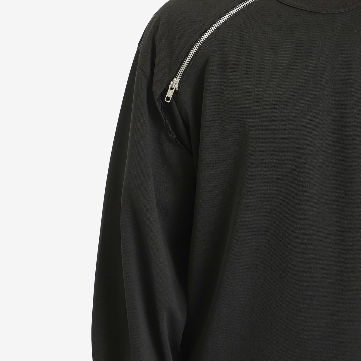 Comme des Garçons Homme Plus Men's Zip Long Sleeve Shirt in Black