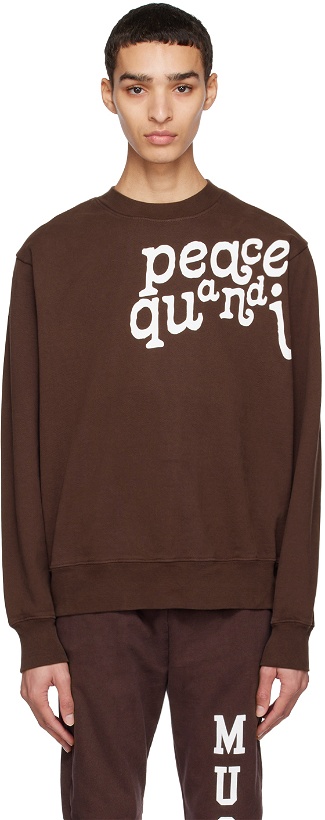 Photo: Museum of Peace & Quiet Brown Etched Sweatshirt