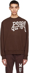 Museum of Peace & Quiet Brown Etched Sweatshirt