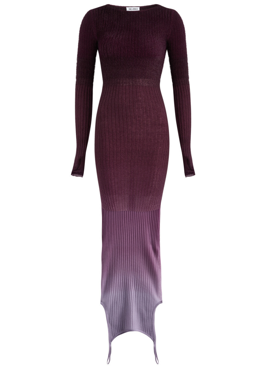 【関税込み】The Attico パープル Melva マキシドレス The Attico Purple Melva Maxi Dress The Attico
