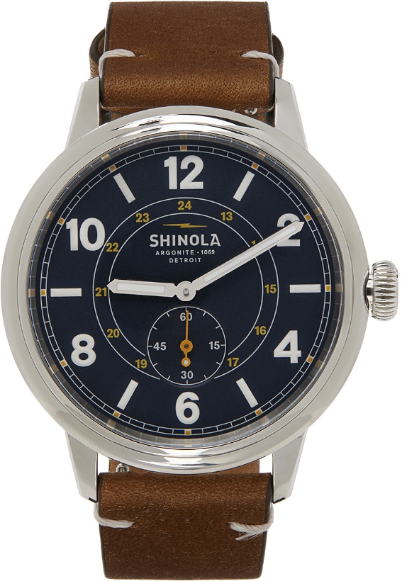 Photo: Shinola Brown & Navy 'The Traveler Subsecond' Watch