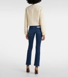 Frame Cropped cotton and wool jacket
