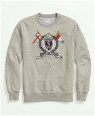 Brooks Brothers Men's French Terry Crest Sweatshirt | Grey