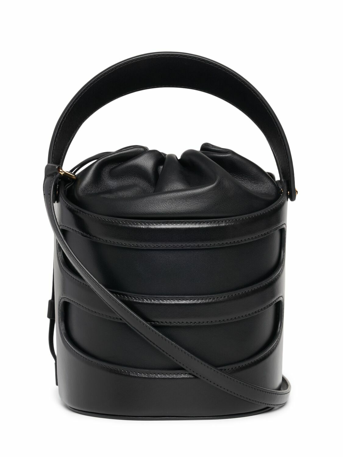 ALEXANDER MCQUEEN The Rise Leather Bucket Bag Alexander McQueen