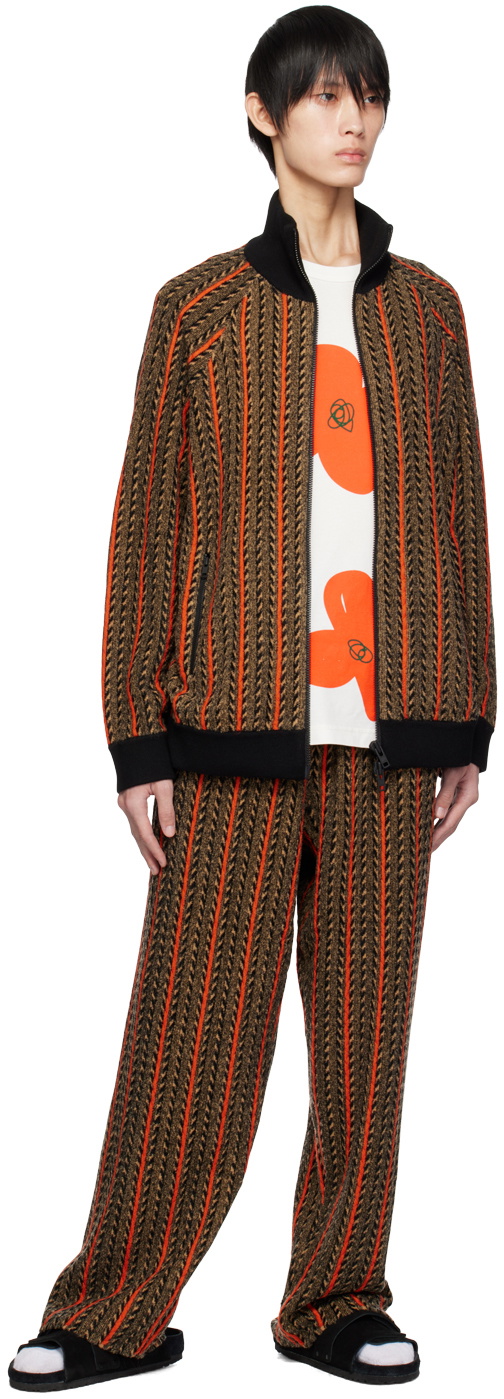 A PERSONAL NOTE 73 Brown Striped Sweater