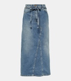 Altuzarra High-rise denim midi skirt
