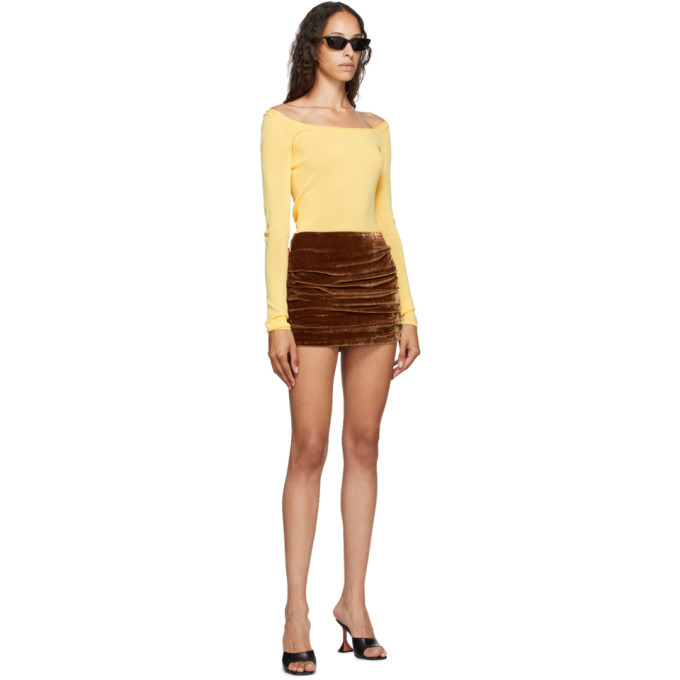Georgia Alice Yellow Knit Pearl Top