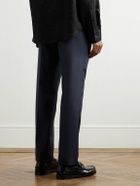 Versace - Slim-Fit Tapered Virgin Wool Trousers - Blue