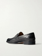 Mr P. - Split-Toe Leather Penny Loafers - Black