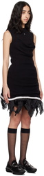 Kiko Kostadinov Black Vecto Knit Tunic Minidress