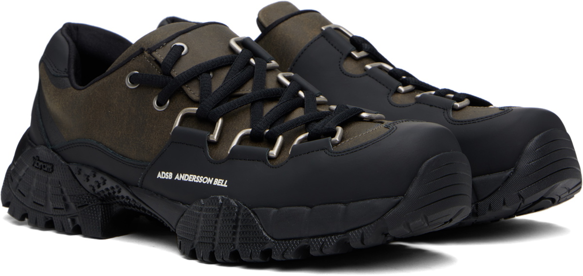 Andersson Bell Black & Brown Trainer Diagonale Sneakers Andersson Bell