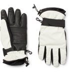 Moncler Genius - Logo-Appliquéd Leather-Trimmed Ski Gloves - White