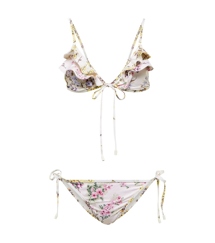 Photo: Zimmermann - Jude ruffle-trimmed floral bikini