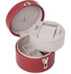 Rapport London - Leather Watch and Cufflink Box - Red