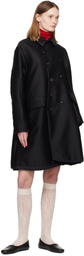 UNDERCOVER Black Uneven Coat