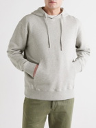 Folk - Organic Cotton-Piqué Hoodie - Gray