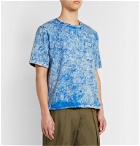 Monitaly - Tie-Dyed Cotton-Jersey T-Shirt - Blue