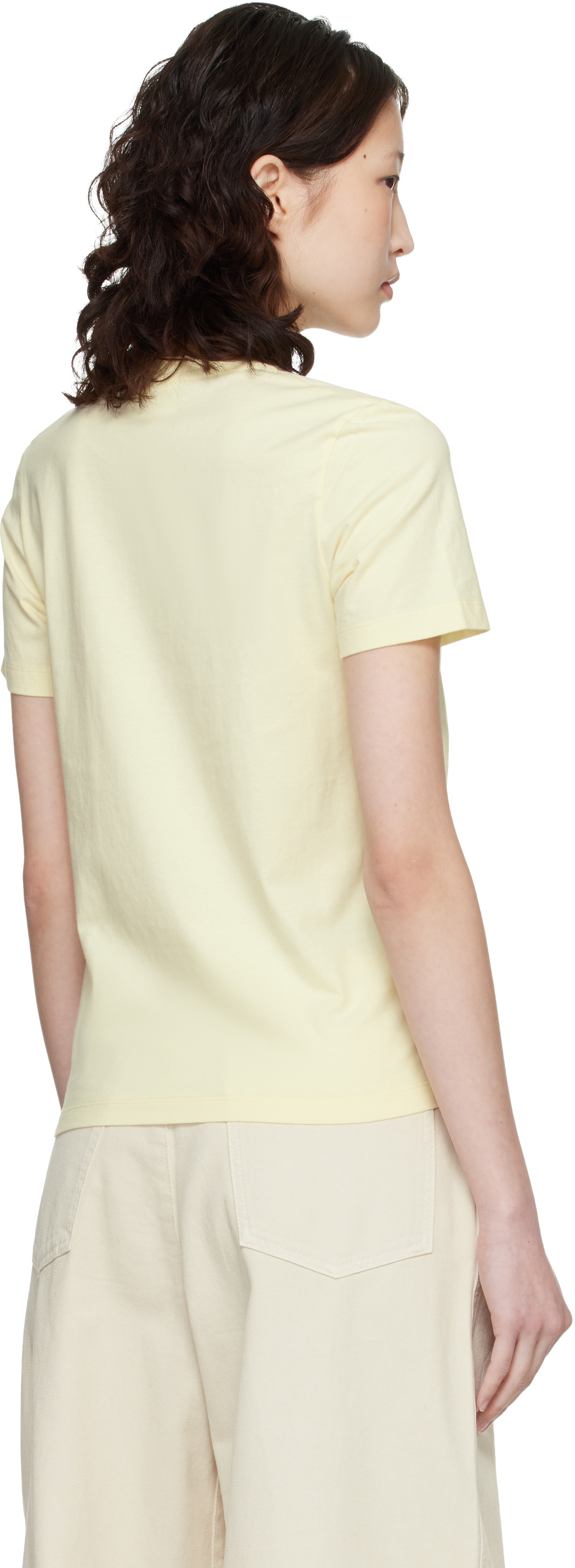 Maison Kitsuné Yellow Fox Head Regular T-shirt