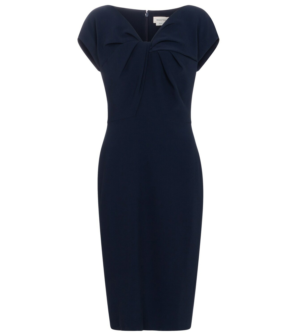 【Alexander McQueen】★tailored pencil midi dress Alexander McQueen Leaf Midi Pencil Dress in Dahlia Pink