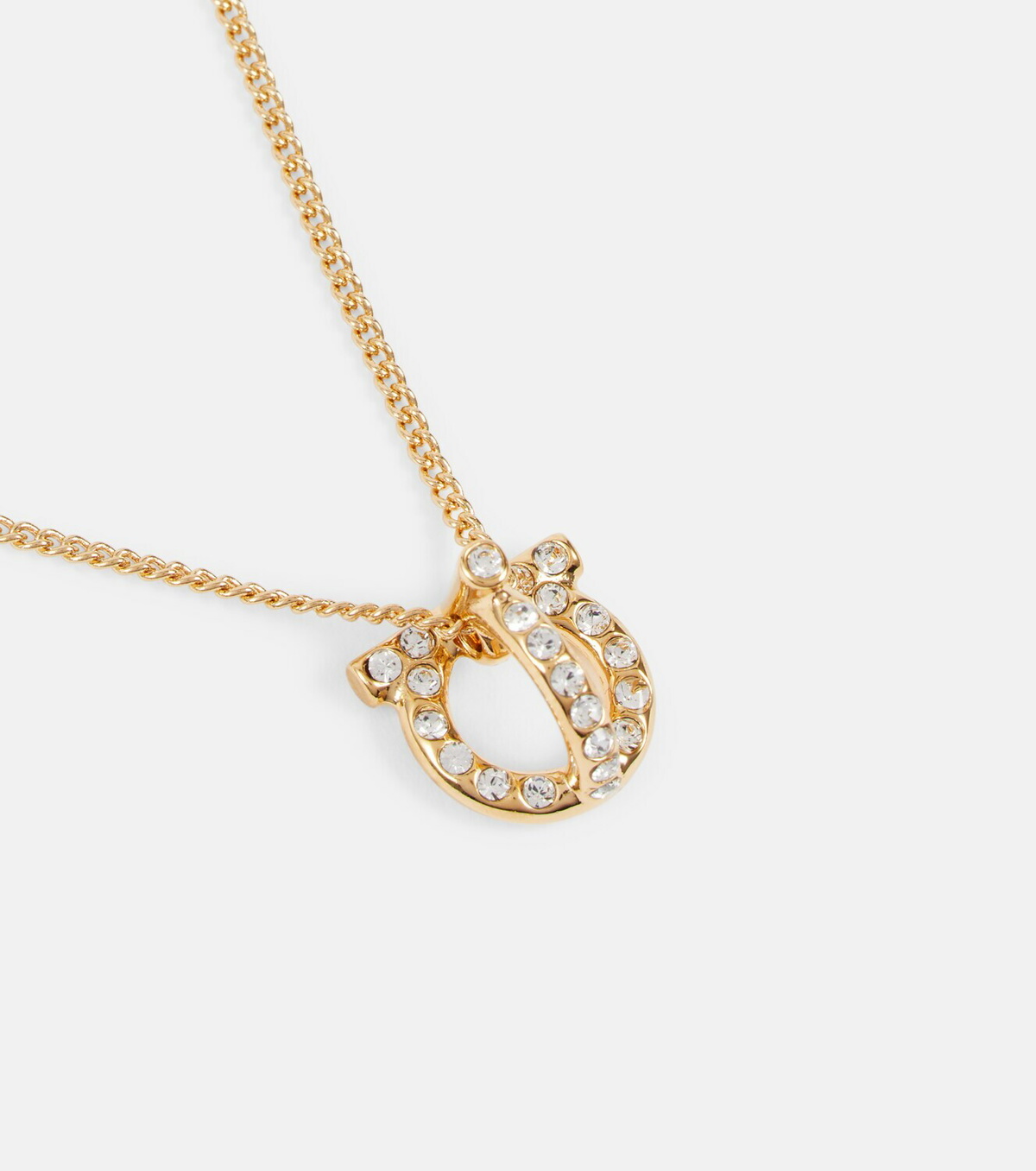 【送料&関税込】Ferragamo Gancini Crystals Necklace Gancini crystals necklace - S - Women | Ferragamo