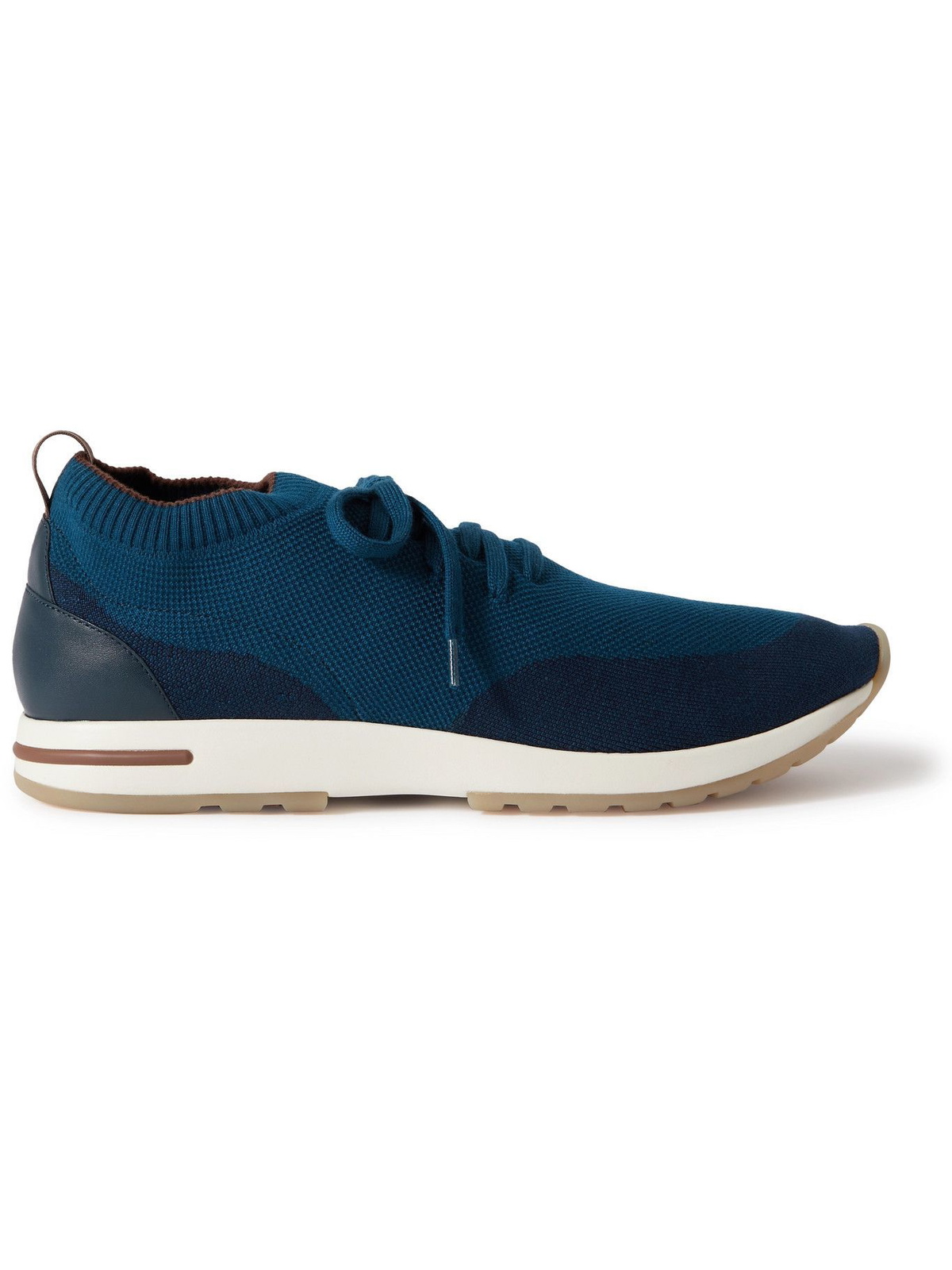 Loro Piana - 360 Flexy Walk Leather-Trimmed Knitted Wool Sneakers ...