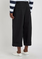 Jacquemus Le Pantalon Marin Cropped Wide-leg Trousers Black