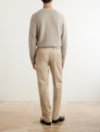 Kiton - Straight-Leg Lyocell-Blend Trousers - Neutrals
