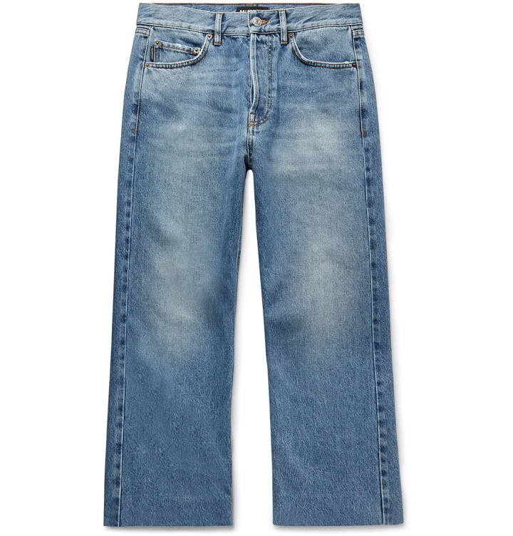 Photo: Balenciaga - Cropped Denim Jeans - Blue