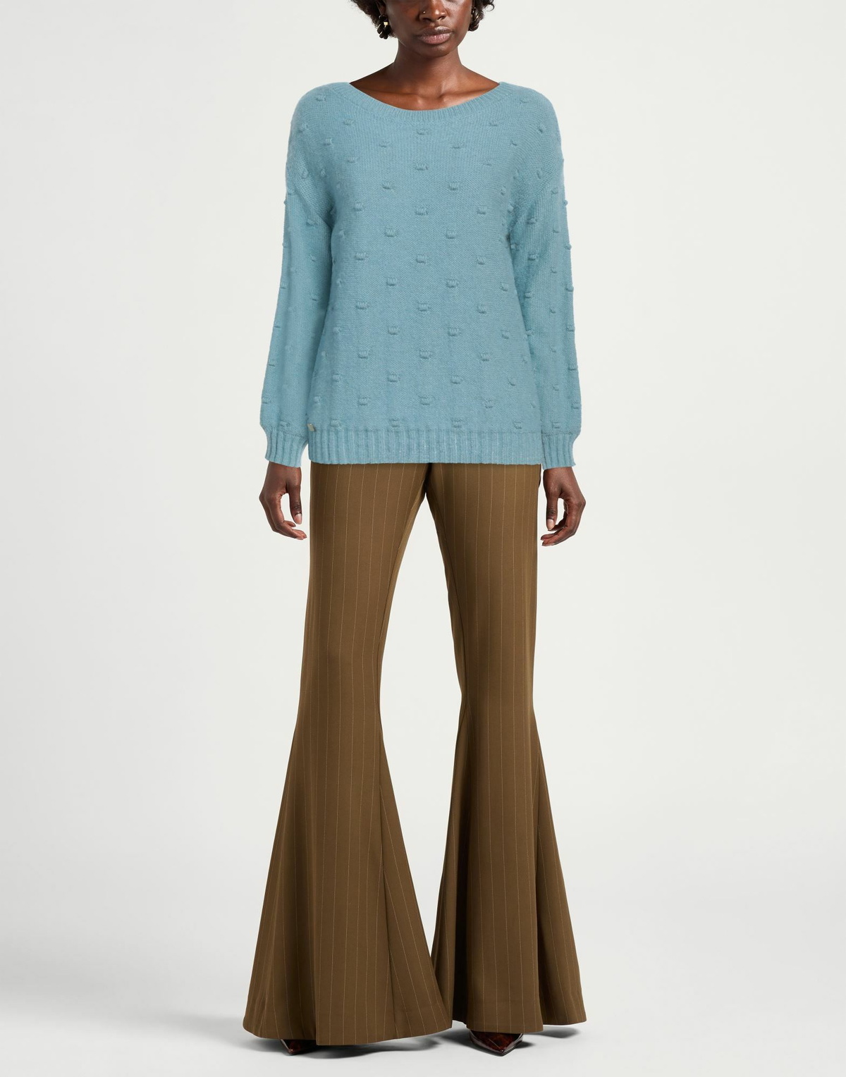 Manila Grace Womens Sweater Light in Blue