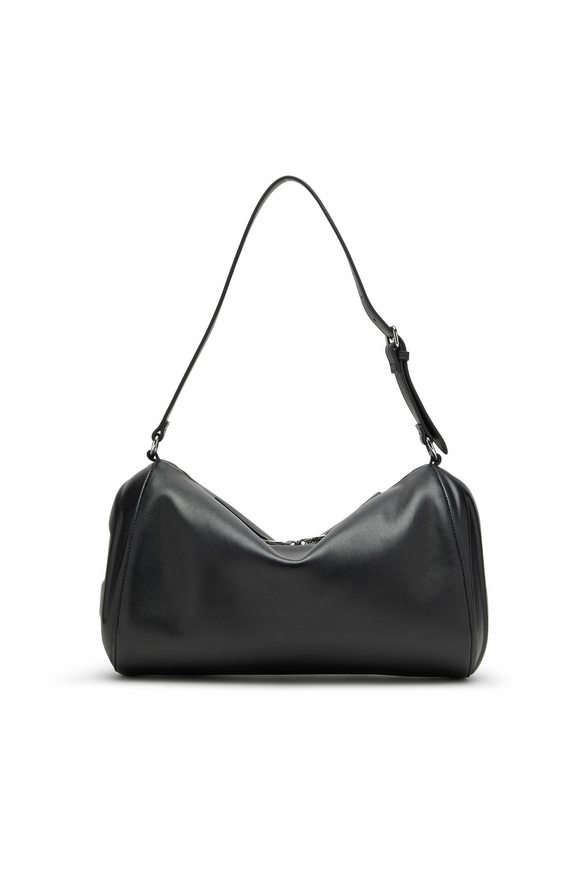 Diesel Load-D-Shoulder bag with hard-shell logo sides - Shoulder Bags - Unisex - Black