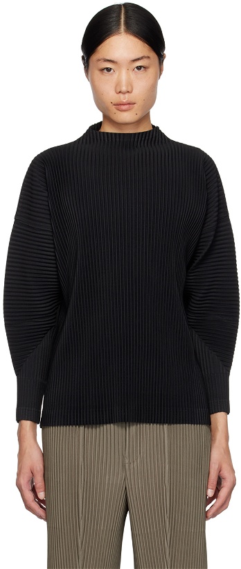 Photo: HOMME PLISSÉ ISSEY MIYAKE Black Monthly Color November Long Sleeve T-Shirt