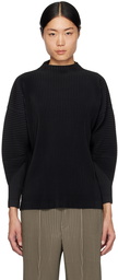 HOMME PLISSÉ ISSEY MIYAKE Black Monthly Color November Long Sleeve T-Shirt